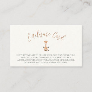 Carte du boîtier du Baby shower de signalisation z