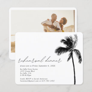 Carte du boîtier du Mariage du dîner de répétition