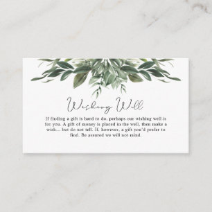 Carte du boîtier du puits de souhaits feuille de f