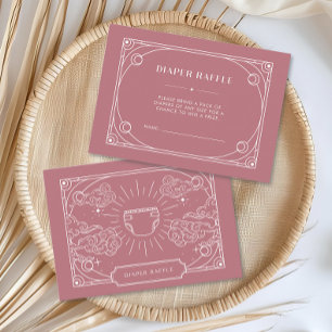 Carte du boîtier Rose de couches de tarot céleste