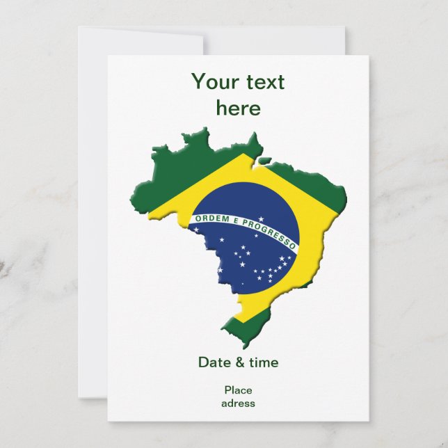 Carte du Brésil (Devant)