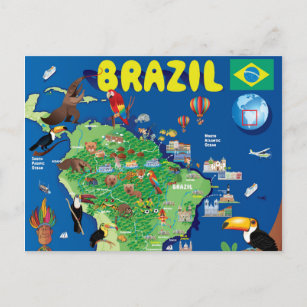 BRESIL Old Postcard AMAZONE bois Brazil Port sur le Fleuve Madeira 