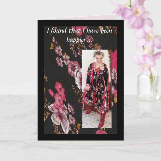 Carte Du café à l'orange Juice drôle (Orchidée)