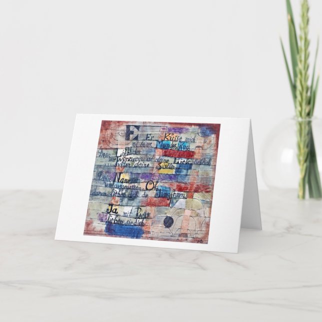 Carte Du chant des chansons, Klee (Devant)