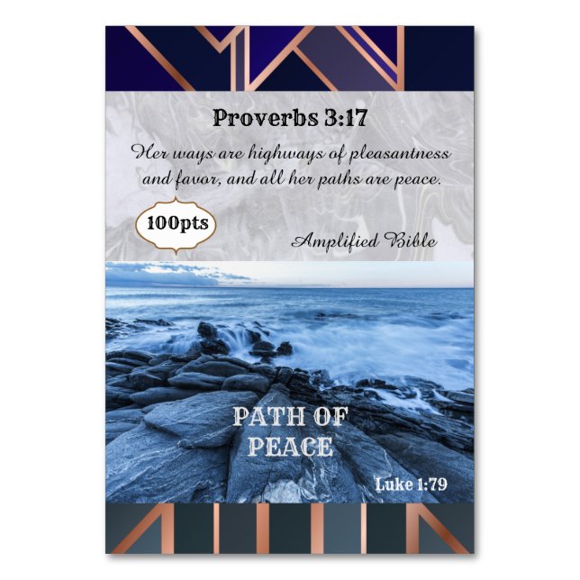 Carte du chemin de la paix (Dos)