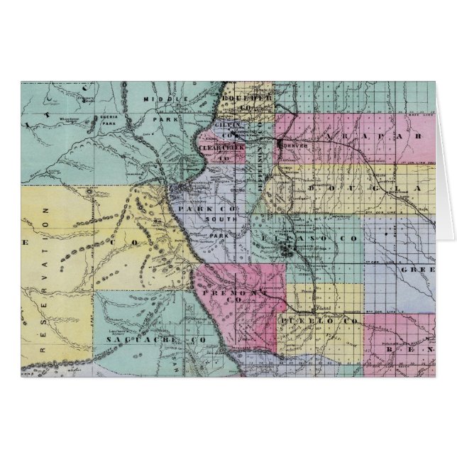 Carte du Colorado de Thayer (Devant horizontal)