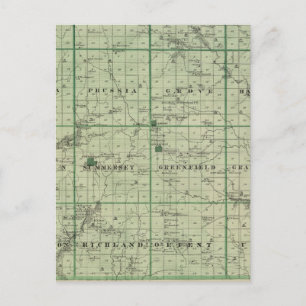 Carte du comté d'Adair, État de l'Iowa