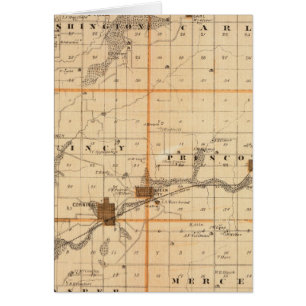 Carte du comté d'Adams, État de l'Iowa