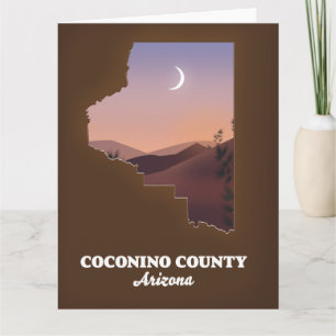 Carte du comté de Coconino Arizona.