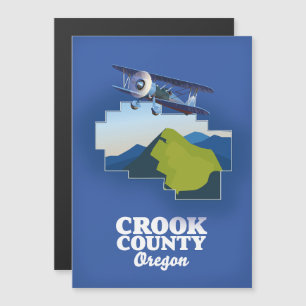 Carte du comté de Crook Oregon