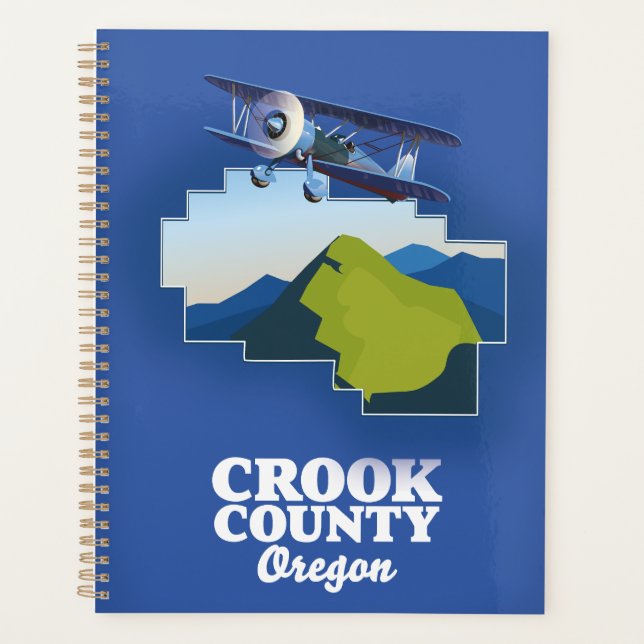 Carte du comté de Crook Oregon (Devant)