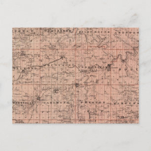 Carte du comté de Fillmore, Minnesota