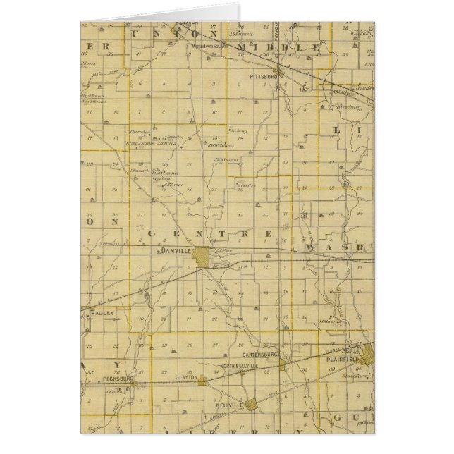 Carte du comté de Hendricks (Devant)