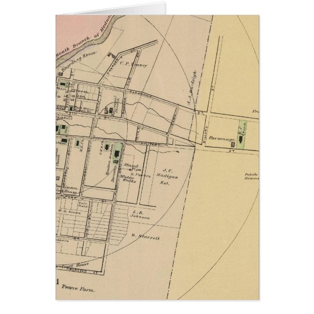 Carte du comté de Houlton, Aroostook (Devant)