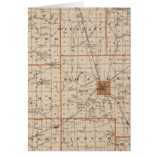 Carte du comté de Johnson (Devant)