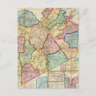 Carte du Comté de Norfolk, Massachusetts