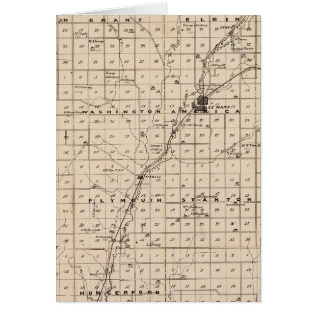 Carte du comté de Plymouth (Devant)