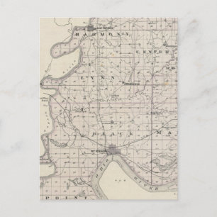 Carte du comté de Posey