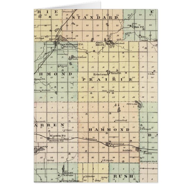 Carte du comté de St Croix (Devant)