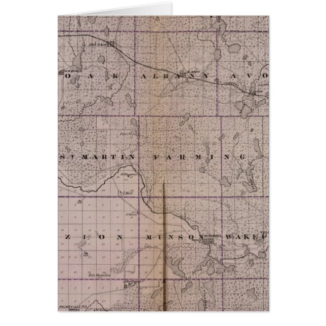 Carte du comté de Stearns, Minnesota (Devant)