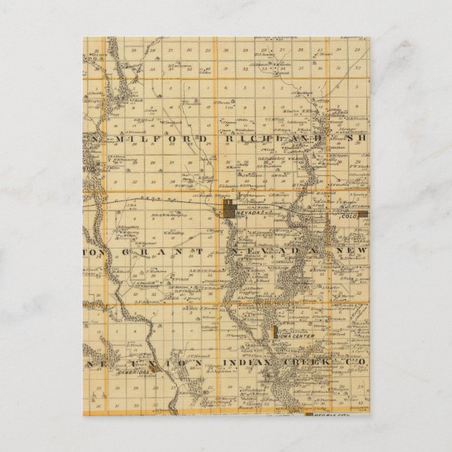 Carte du comté de Story, État de l'Iowa (Devant)