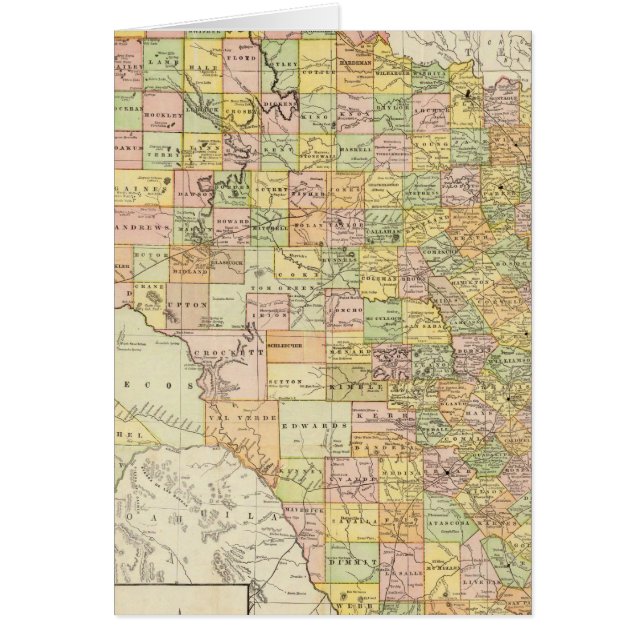 Carte du comté et du chemin de fer à grande échell (Devant)