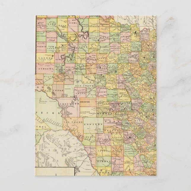 Carte du comté et du chemin de fer à grande échell (Devant)