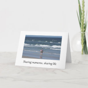 Carte du couple se promenant sur Ocean Beach