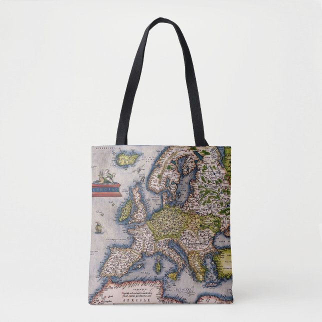 Carte du cru 1572 de sac de l'Europe (Devant)