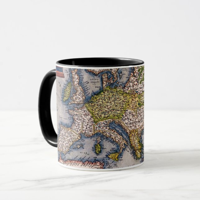 Carte du cru 1572 de tasse de l'Europe (Devant gauche)
