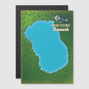 carte du Danemark, Fjord de Lund