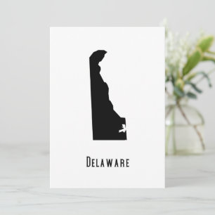 Carte du Delaware - Noir et blanc Carte du Delawar