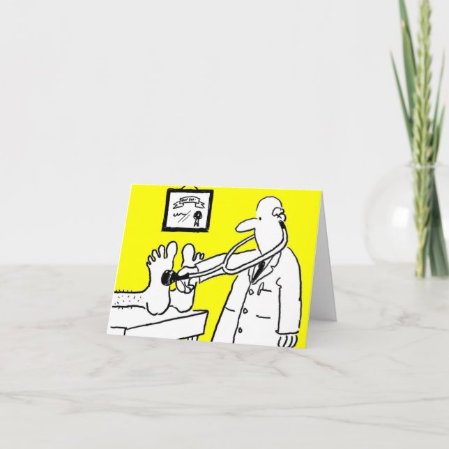 Carte du docteur avec stéthoscope (Devant)