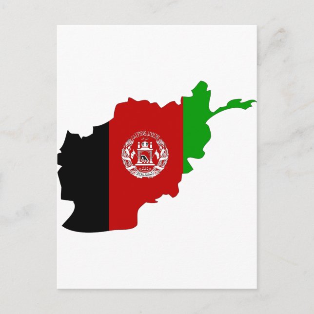 Carte du drapeau afghan (Devant)