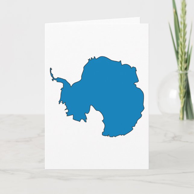 Carte du drapeau antarctique (Devant)