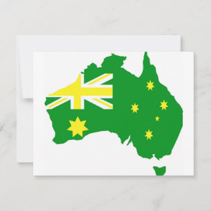 Carte du drapeau australien