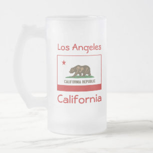 Carte du drapeau californien City Mug