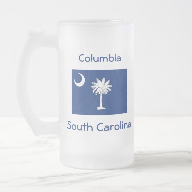 Carte du drapeau de la Caroline du Sud City Mug (Gauche)