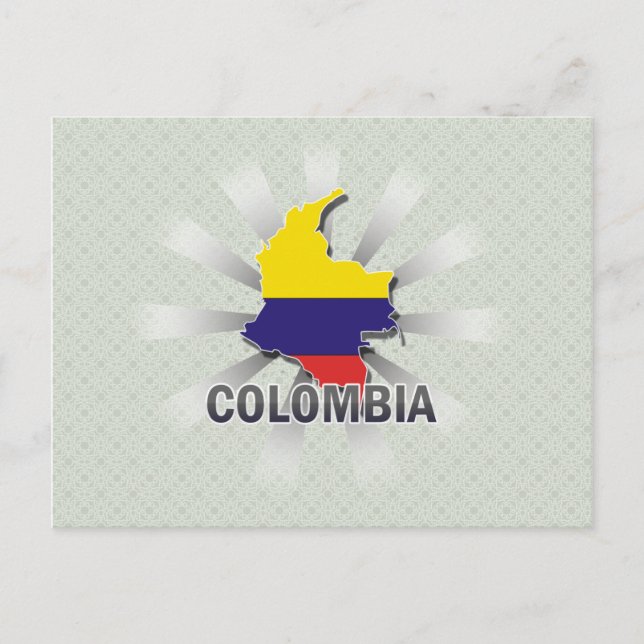 Carte du drapeau de la Colombie 2.0 (Devant)