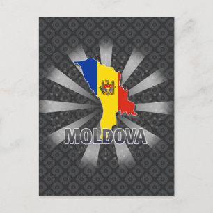 Carte du drapeau de la Moldavie 2.0