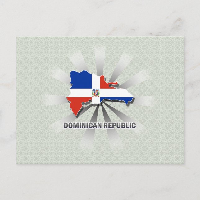 Carte du drapeau de la République Dominicaine 2.0 (Devant)