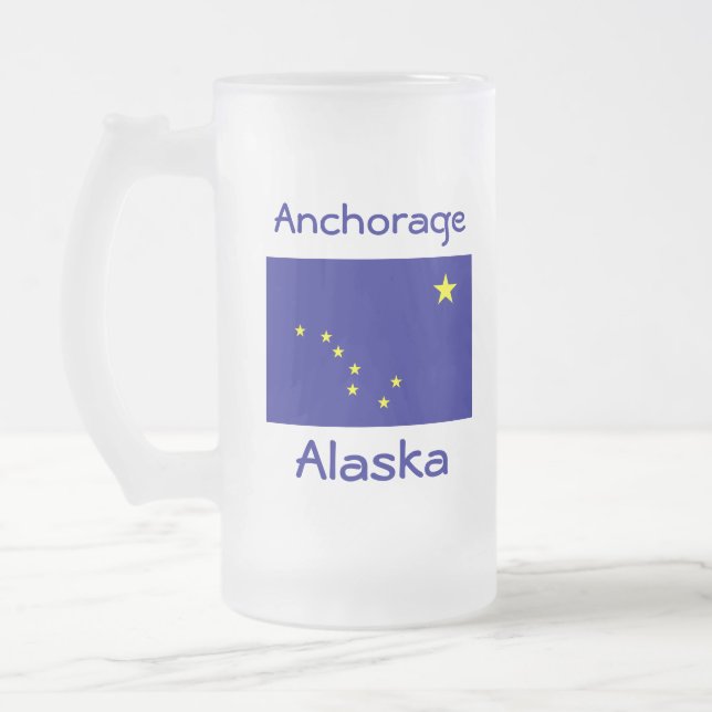 Carte du drapeau de l'Alaska City Mug (Gauche)