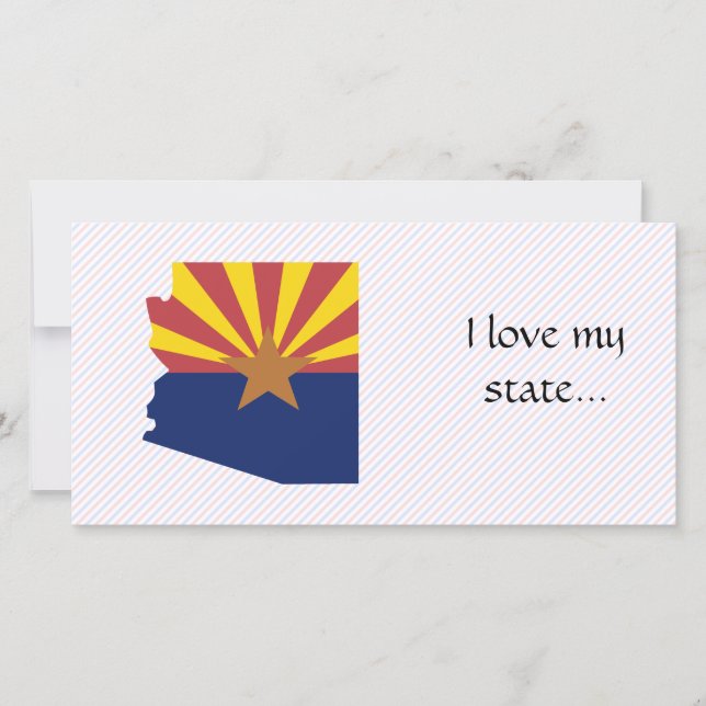Carte du drapeau de l'Arizona (Devant)