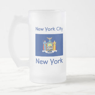 Carte du drapeau de New York City Mug