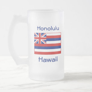 Carte du drapeau d'Hawaii City Mug