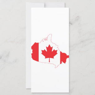 Carte du drapeau du Canada