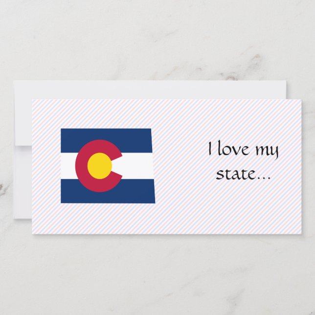 Carte du drapeau du Colorado (Devant)