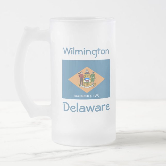 Carte du drapeau du Delaware City Mug (Gauche)