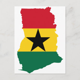 Carte du drapeau du Ghana
