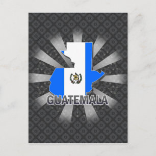 Carte du drapeau du Guatemala 2.0